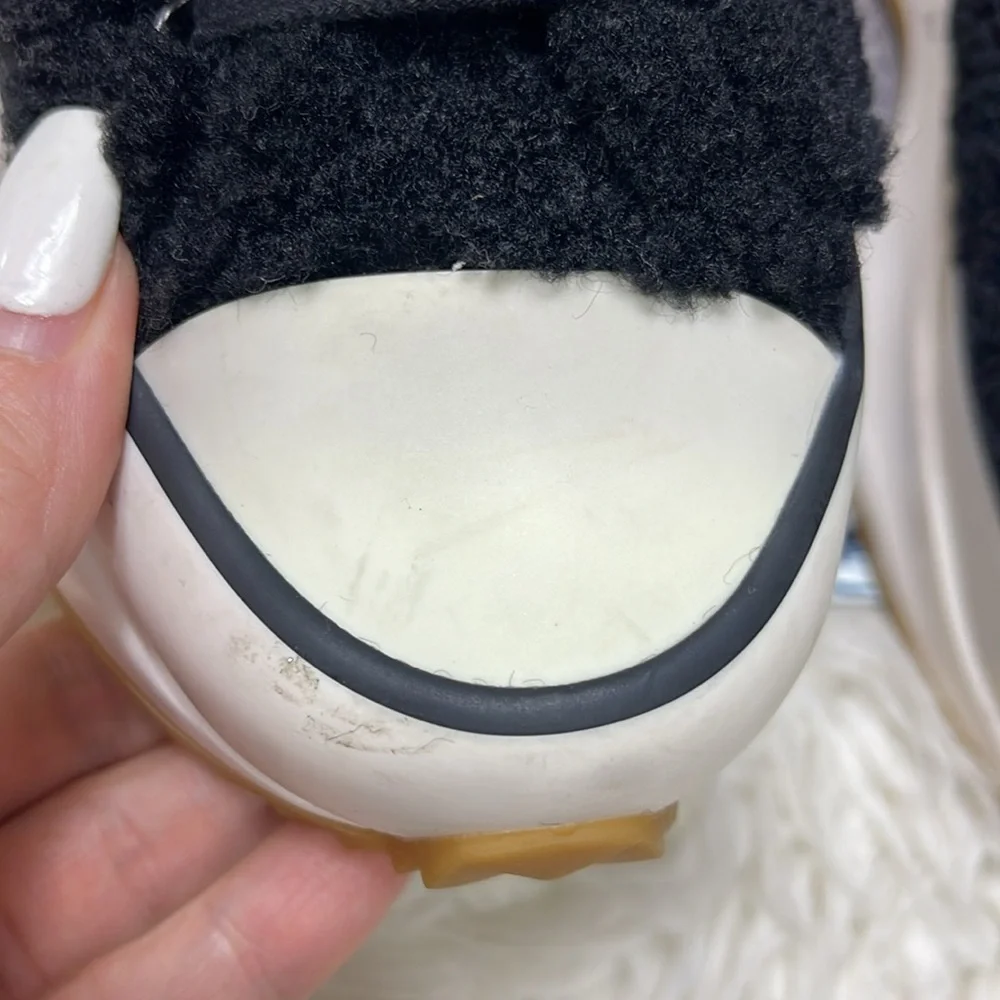 Steve Madden Shaft Faux Fur Platform Sneakers - Picture 8 of 16